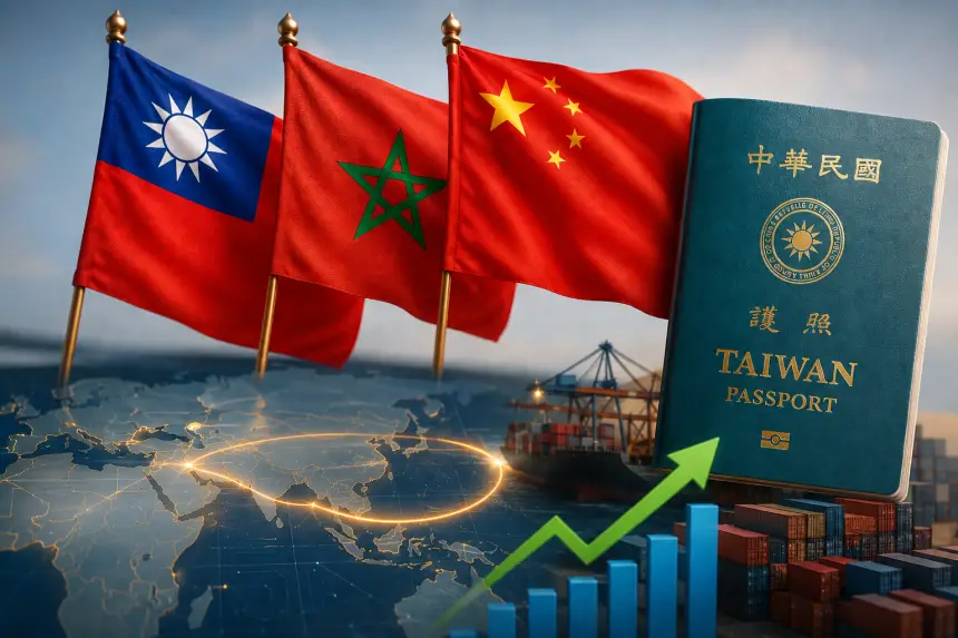 سياسةالالتزام بـ"الصين الواحدة".. هل يرتبط تشدد المغرب القنصلي مع تايوان بتعزيز شراكته الاقتصادية مع بكين؟تخيم حالة من التوتر القنصلي على العلاقات غير الرسمية بين المغرب وتايبيه، عقب إعلان وزارة الخارجية التايوانية تعليق دراسة طلبات الحصول على التأشيرات للمواطنين المغاربة